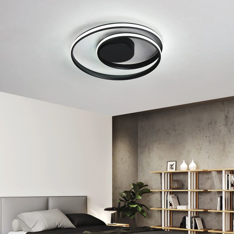 Twist Living Room Ceiling Light Fixture Metal LED Simplicity Close to Ceiling Lighting