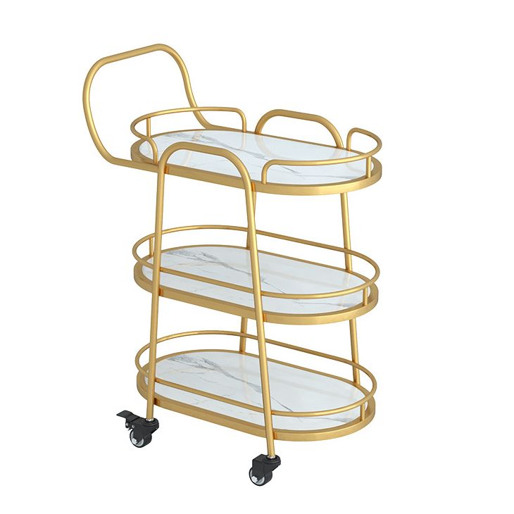 33.46" High Rolling Contemporary Prep Table Stone Prep Table for Restaurant