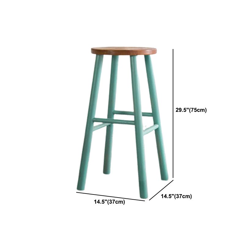 Modern Style Bar Table Set 1/7 Pieces Rectangle Wood Counter Table with Stools