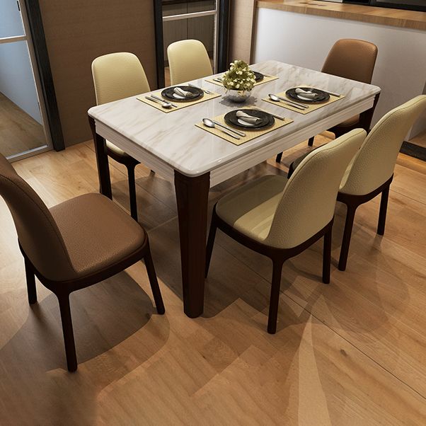 Minimalist Solid Wood Kitchen Dining Side Chair Solid Back Dining Side Chair