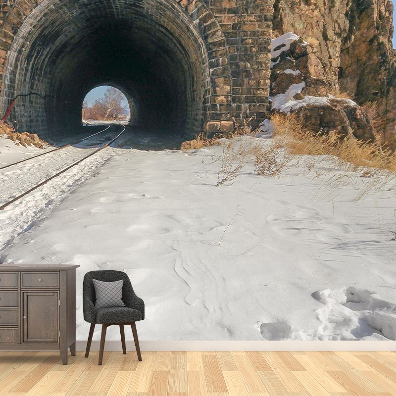 Modern Style Spatial Extension Mural Mildew Resistant Wallpaper for Decoration