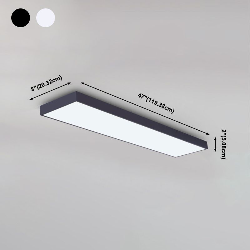 Lampe de plafond de simplicité moderne abat-jour en acrylique plafonnier pour salle de réunion de bureau