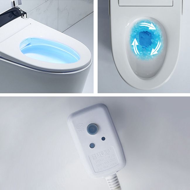 Floor Mount Flush Toilet Heated Seat One-Piece Toilet with Slow Close Seat