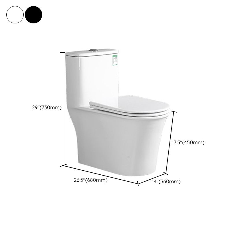 Traditional All-In-One Toilet Bowl Floor Mount Urine Toilet for Washroom