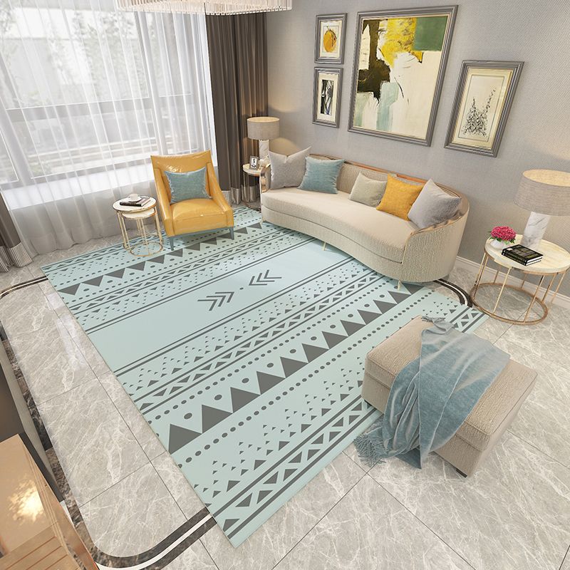 Rapis imprimé Americana Rapis multi-couleurs Tapis synthétique Anti-glip Tymor de support Haule lavable résistant aux teintes pour le salon