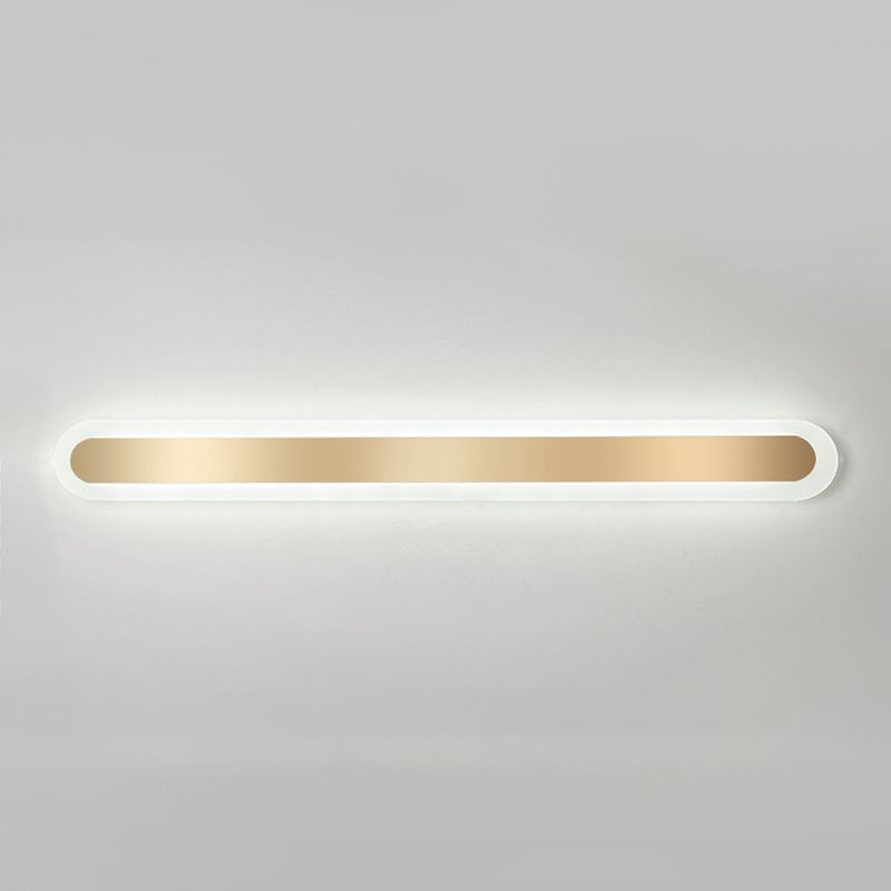 Éclair mural en métal linéaire Éclairage mural de style moderne en or