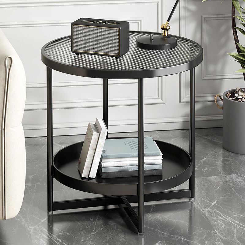 Contemporary Side Table Metal Accent Side Table for Living Room