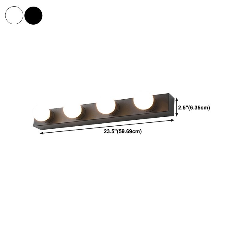 Metal Geometric Bath Light Contemporary Style Multi Lights Vanity Light Fixture