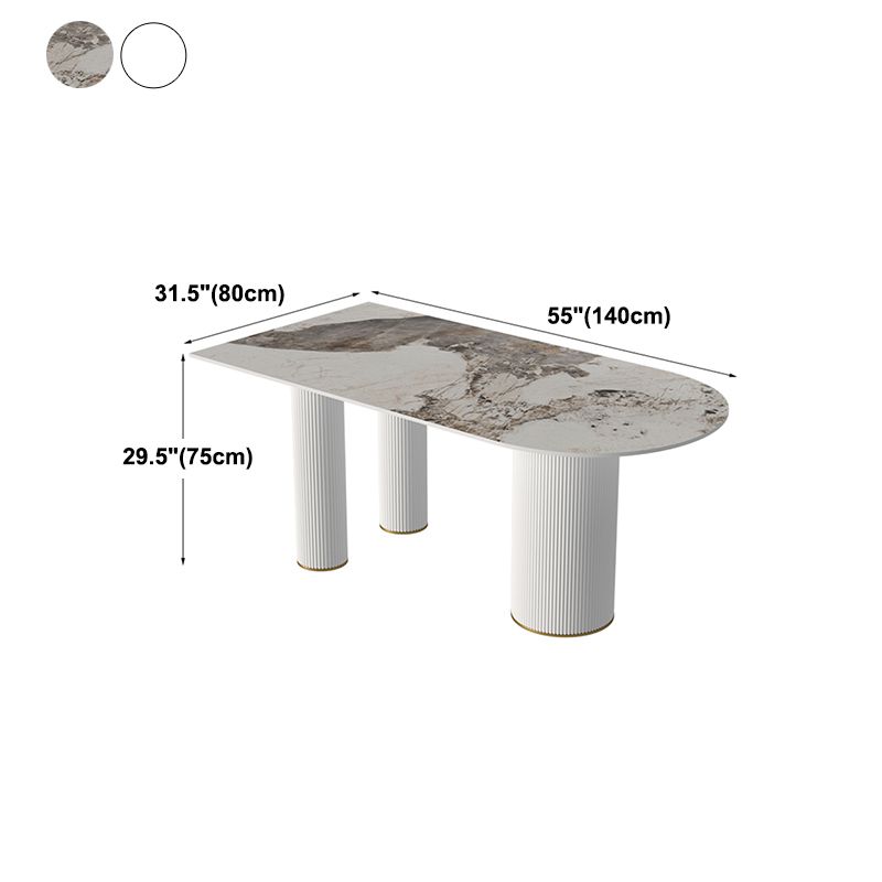 Free Form Stone Dining Table Modern Dining Table for Kitchen