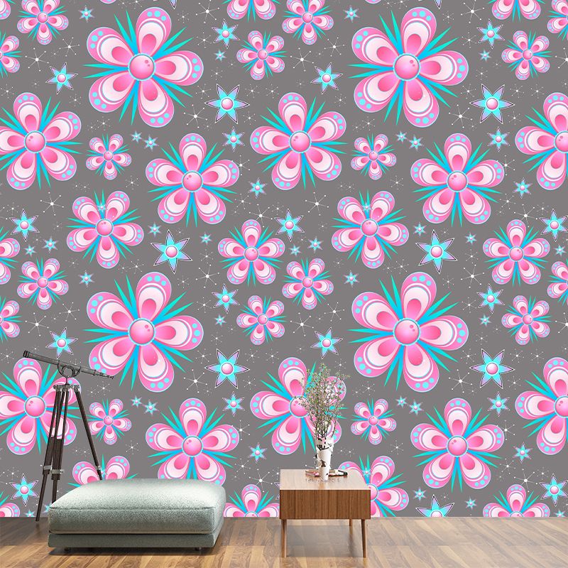 Customized Illustration Tropical Plant Mural Eco-friendly Wallpaper Wall Decor