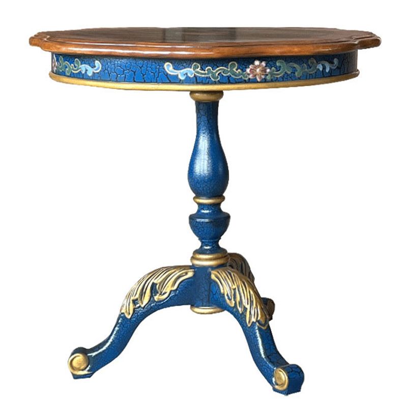 French Country Distressed Coffee Table Wooden Cocktail Table for Home