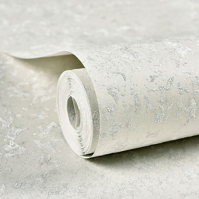 Soft Solid Color Wallpaper Roll Stain Resistant Modern Living Room Wall Covering