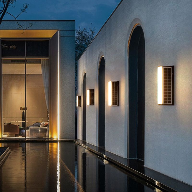 Linear Wall Lighting Modern Metal 1 Light Wall Sconce in Black