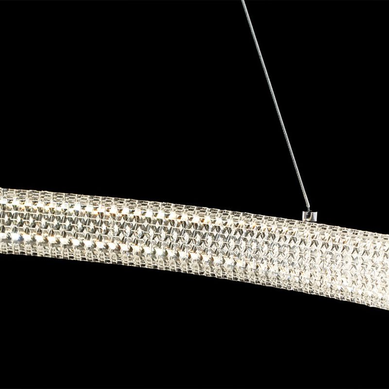 Candelier de anillo contemporáneo Luz acrílica acrílica accesorios para restaurante para restaurante