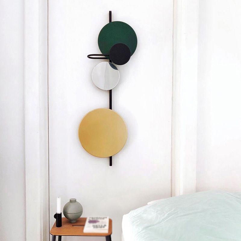 Art Deco 1 leichte Wandleuchten beleuchtet schmiedeeisere postmoderne Wandleuchten