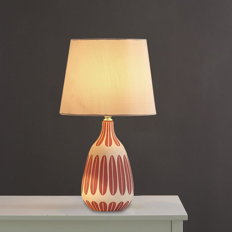 Scandinavo 1 tavolo da testa chiaro rosa/verde/viola lampada da comodino con tonalità in tessuto per letto