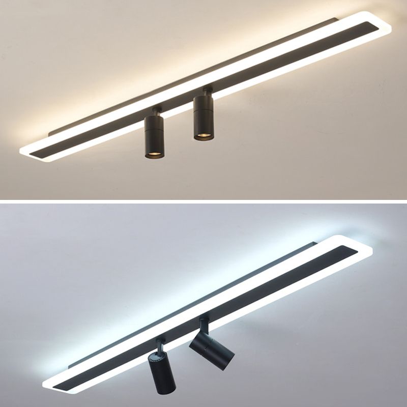 LED Ceiling Track Lighting Led Track Lighting Linear Flush Mount Ceiling Light with Spotlight for Shopping Mall or Cloth Shop