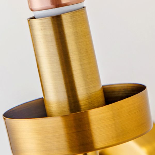 Luz de apliques de hierro con accesorios de iluminación de pared posmoderna de sombra transparente