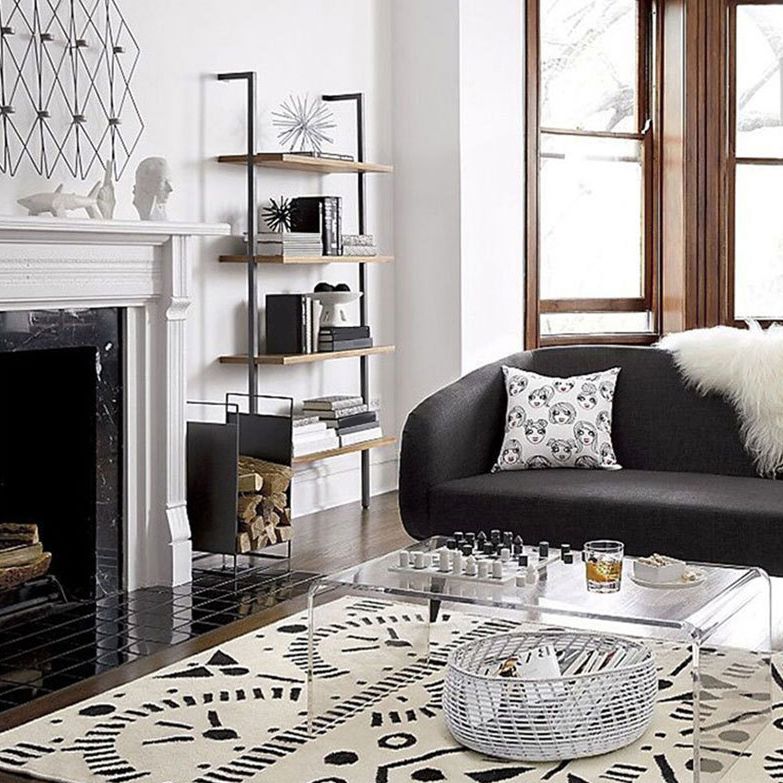 Scaffale in stile industriale verticale 4 mensole scaffali per lo studio sala