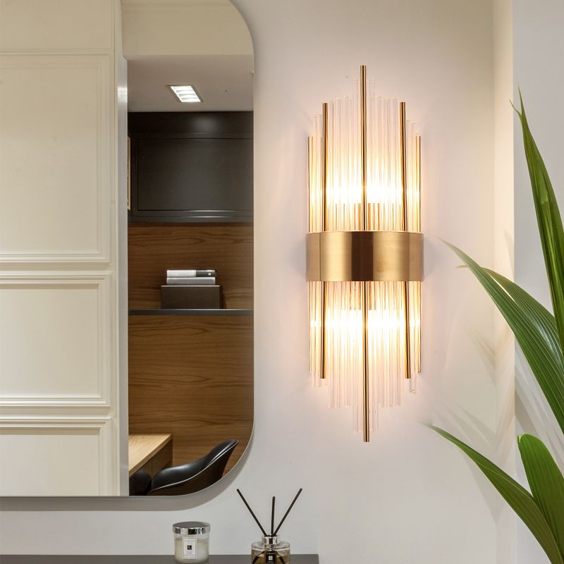 2 luci Montaggio a parete Light Aibture Postmodern Crystal Wall Sconce Light per interno