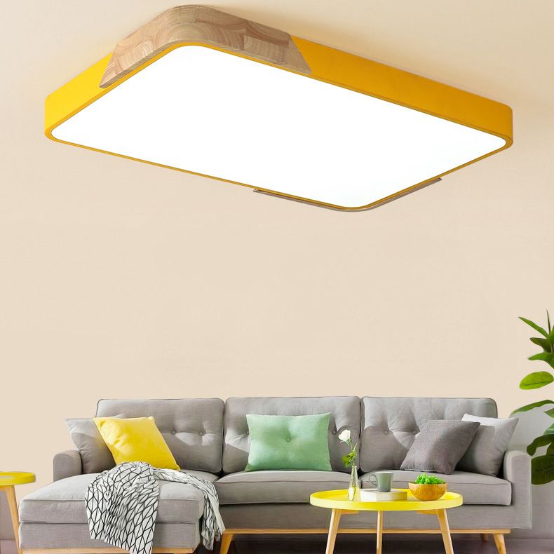 Lámparas empotradas de 1 luz de estilo moderno Lámpara de techo empotrada de acrílico geométrica
