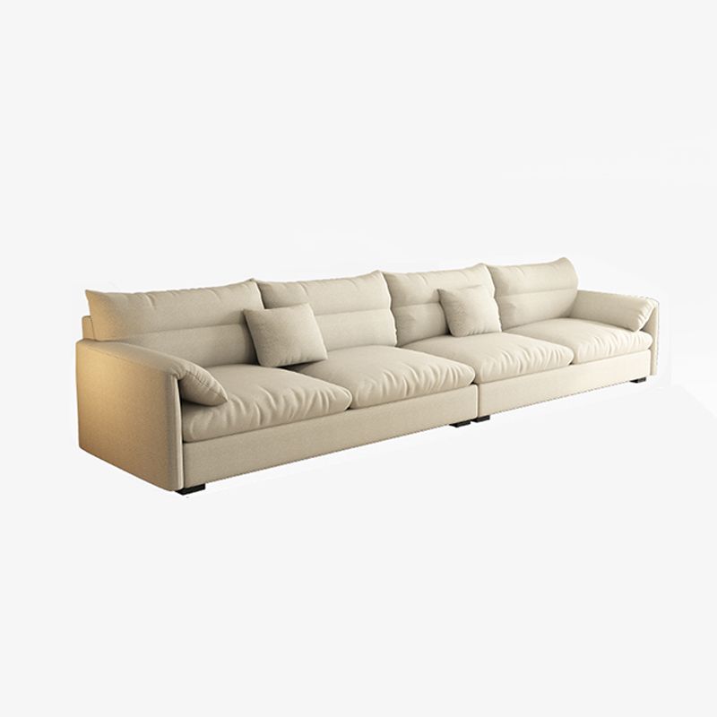 Beach Biscuit Back Standard Sofa 27.6"High Pillow Top Arm Sofa, Beige