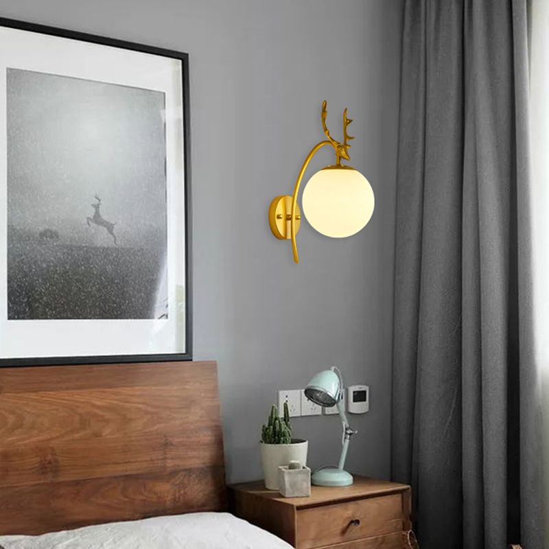 Modern Wall Sconce Lighting Glass 1 Light Wall Lighting Fixtures for Dining Room