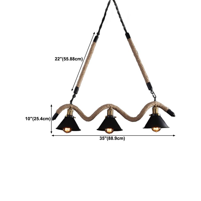 Industrial Island Lighting Cone Ceiling Light for Restaurant