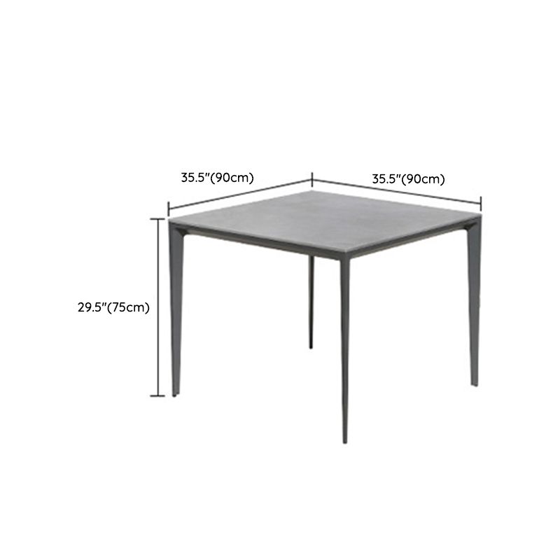 Boho Style Dining Set Stone Rectangular 1/5/7 Pieces Dining Set