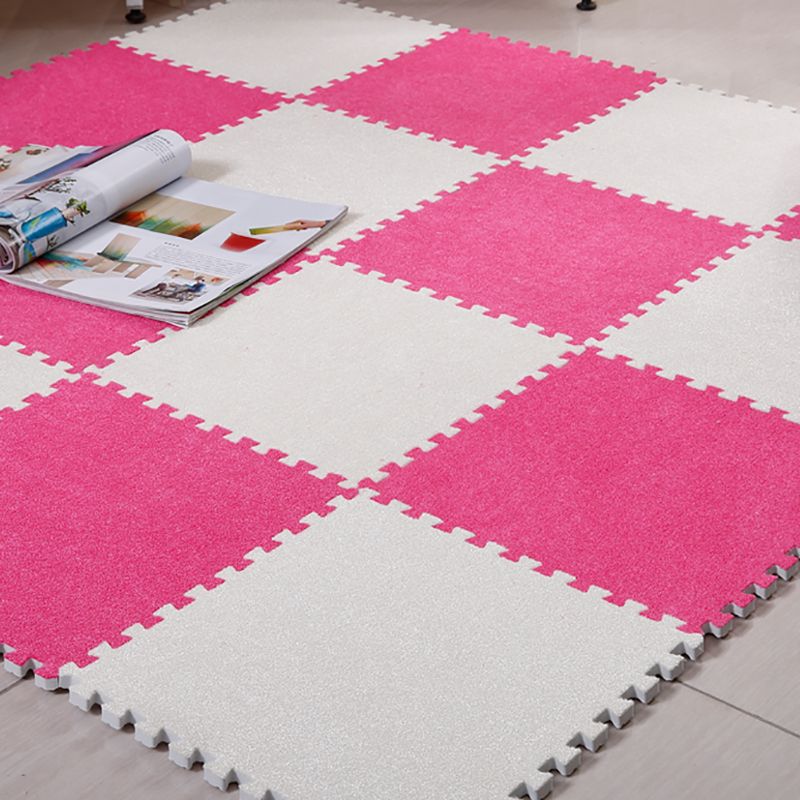 Modern Carpet Tiles Square Interlocking Stain Resistant Carpet Tiles