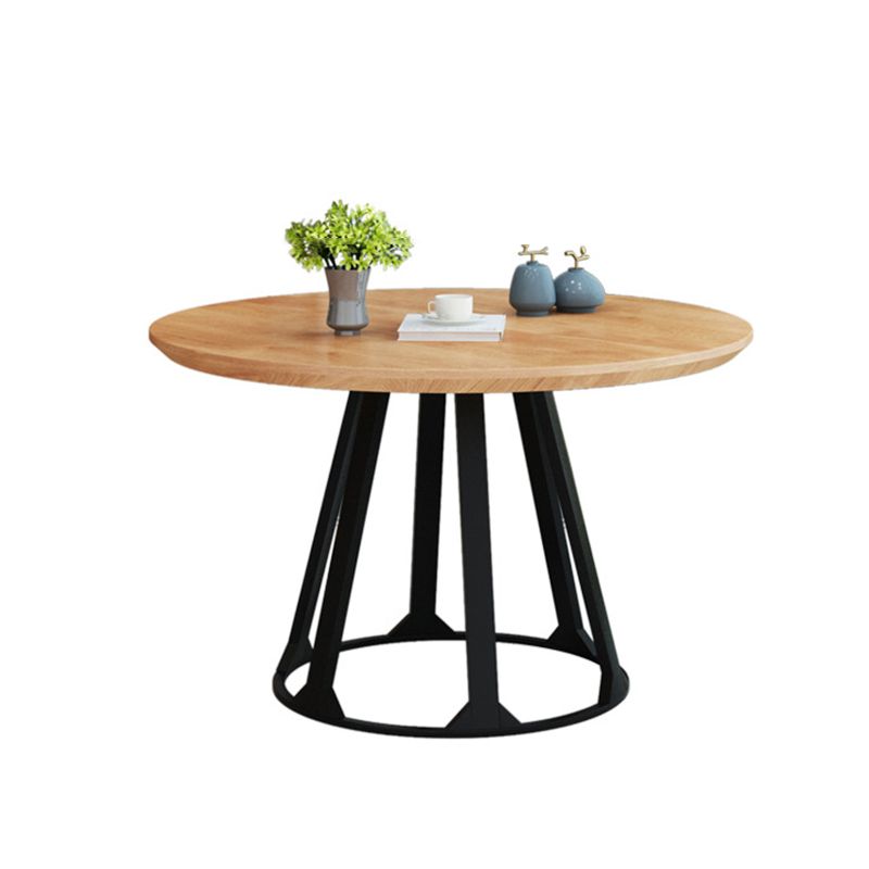 Nordic 1/2/5 Pieces Dining Set Round Wood Dining Table for Dining Room