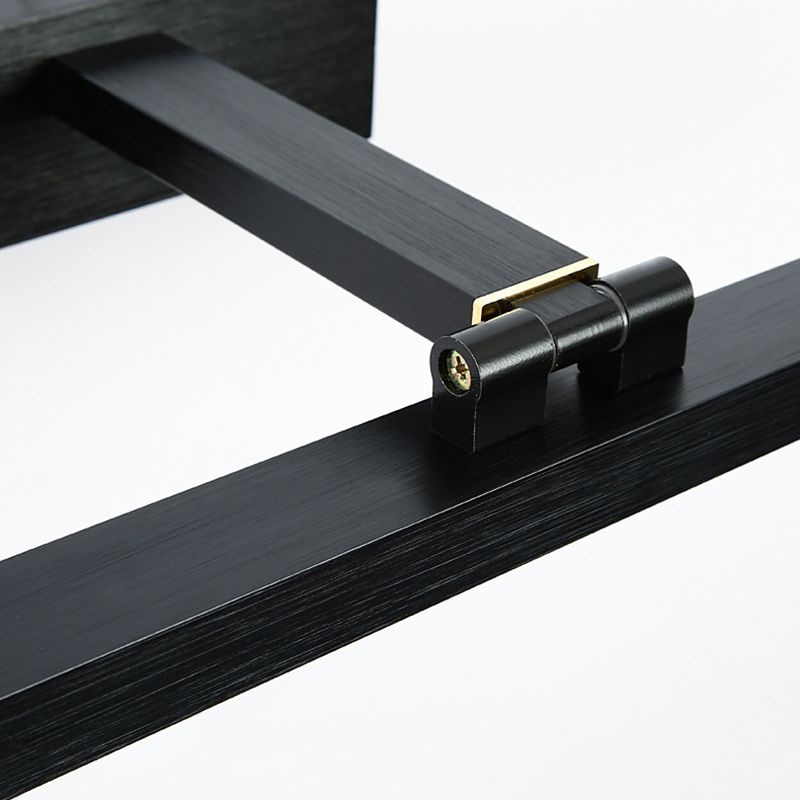 Lineaire SCONCE LICTE FICTURE Hedendaags aluminium LED Badkamer Wandlamp in het zwart