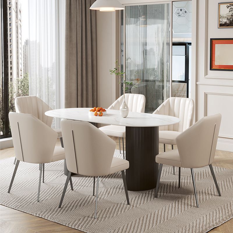 Dining Room Dinner Kitchen Table Oval Double Pedestal Dining Table