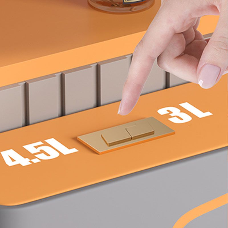 Orange Household Toilet Siphon Jet Toilet All-In-One Ceramic Toilet