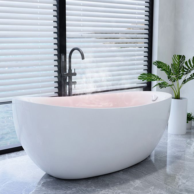Bathroom Modern Single Slipper Bathtub Stand Alone Acrylic Bath Tub
