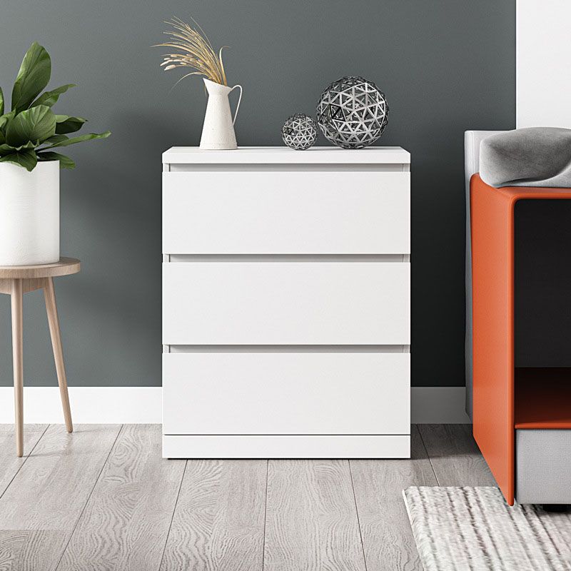 Contemporary Storage Chest Bedroom Engineered Wood Chest with Drawers