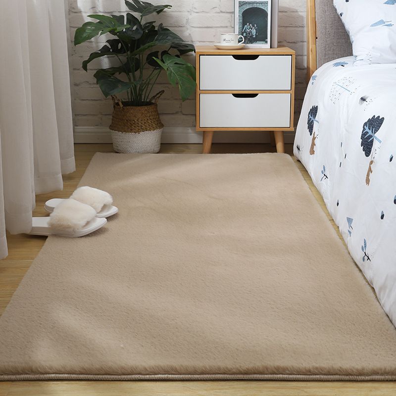 Apricot Casual Teppich Polyester Minderer Farbe Teppich Nicht-Rutsch-Backing Teppich für Wohnkultur