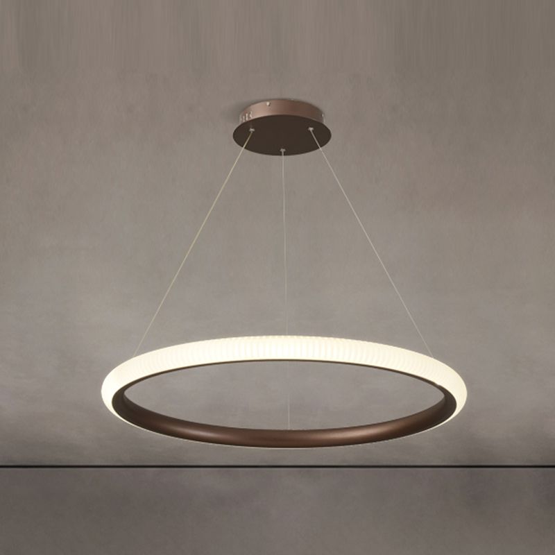 Twisted Shade Metal Chandelier Light Modern 1-Light Chandelier Lighting Fixture