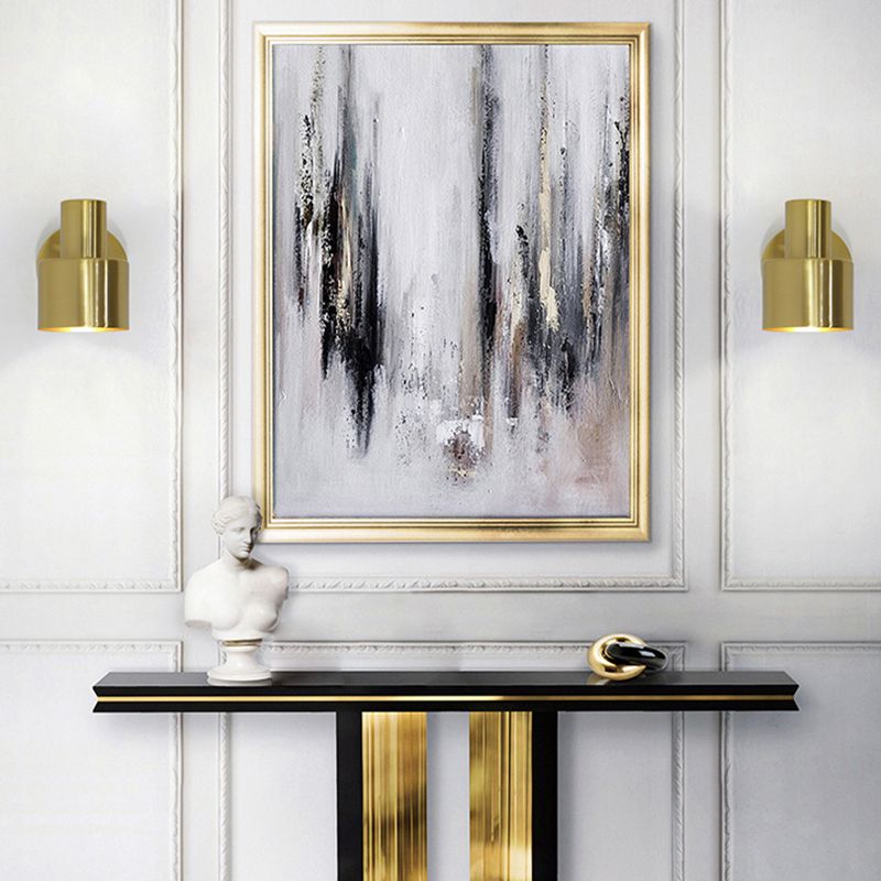 Modern Style Cylindrical Shape Wall Lighting Metal 1 Light Wall Lights for Bedroom
