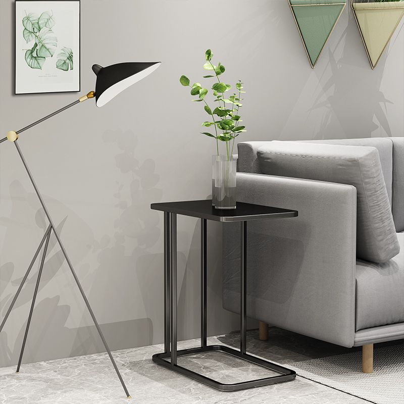 Mid-Century 17.7-inch Rectangular Top End Side Table Metal C Side Table