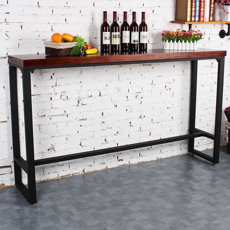 1/3/4 Pieces Table and Stool Set Solid Wood Counter Height Set