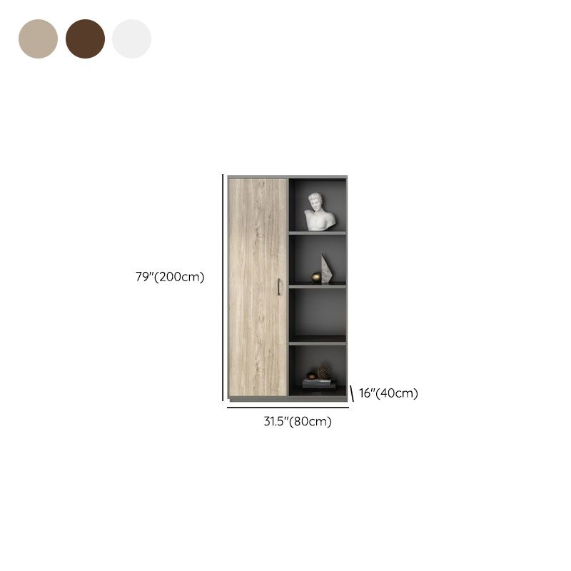 Storage Contemporary File Cabinet Engineered Wood Vertical Filing Cabinet