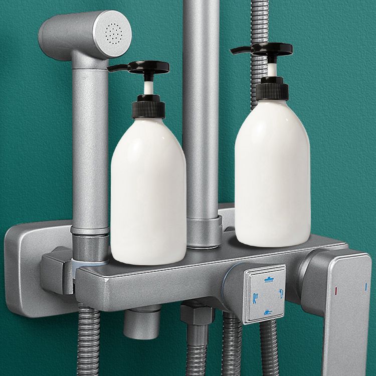 Shower System Square Adjustable Spray Pattern Massage Jet Shower System