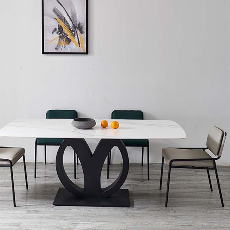 Upholstered Dining Chairs Armless Faux Leather Kitchen Dining Side Chair