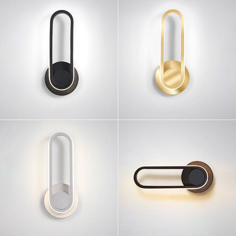 1 Light Geometric Wall Mount Light Fixture Modern Metal Wall Mounted Lights