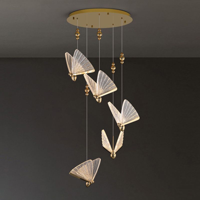 Moderne minimalistische stijl vlinder hanglampje lichtkit acryl hangend licht voor woonkamer