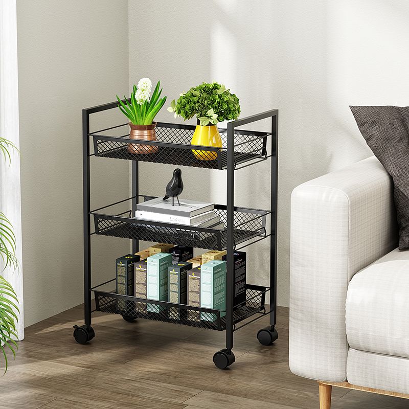 Modern Etagere Bookshelf Open Back Bookcase for Home With Shelves