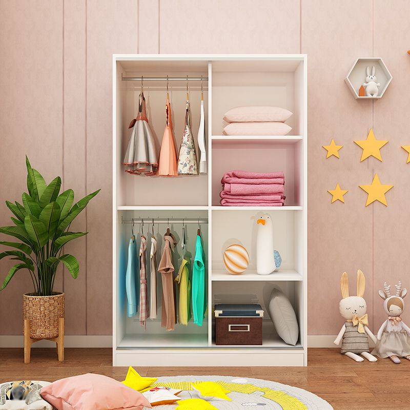 Artificial Wood Hanging Clothes Rack Matte Hanging Clothes Rack