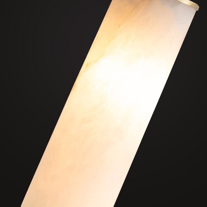 Pendulum a forma di pipa in marmo Minimalismo 1 testa a sospensione bianca per camera da letto