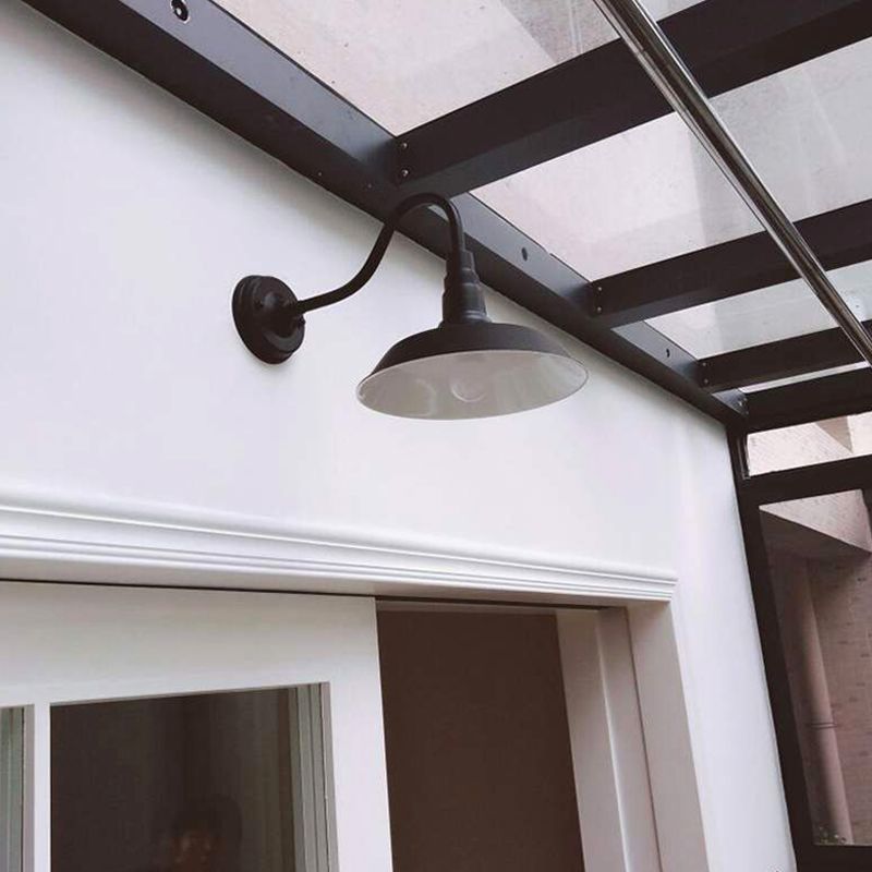 1 Light Metal Geometric Shade Wall Lighting Industrial Style Wall Mounted Light Fixture